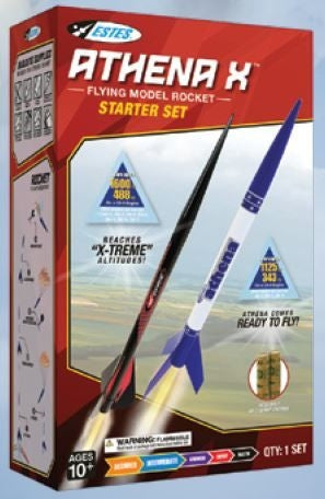 Estes Rockets Athena X Flying Model Rocket Starter Set