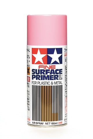 Tamiya 87146 Fine Surface Primer For Plastic & Metal (Pink) Spray 180mL NIB