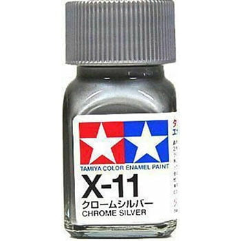 Tamiya Enamel EX-11 Chrome Silver Mini Bottle 10mL (1/3oz)