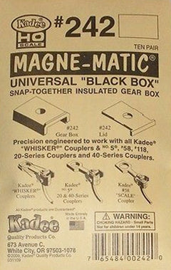 Kadee #242 HO Universal Snap-Together Insulated Draft Gear Box Pkg of 10