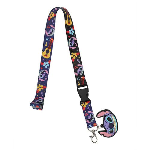 Lilo & Stitch Lanyard with Stitch Head Charm