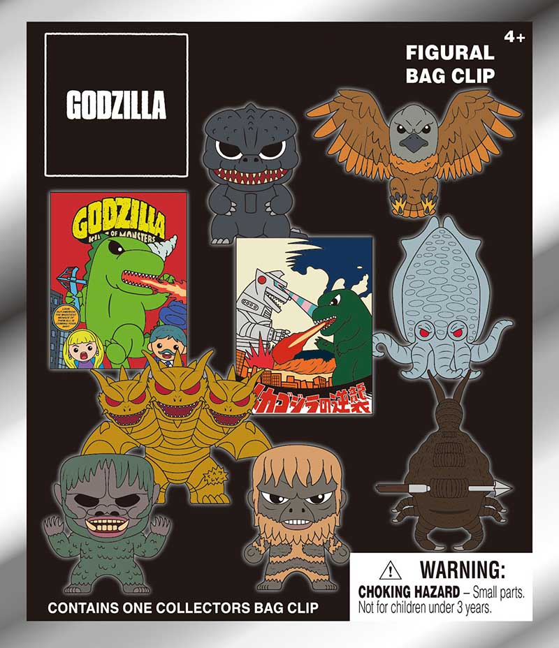 Godzille Series 7 Mystery 3D Foam Bag Clip