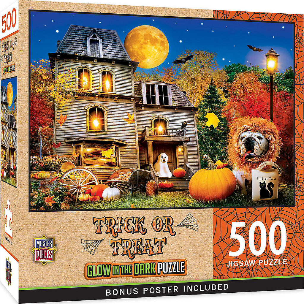 Trick or Treat 500 pc Glow Puzzle