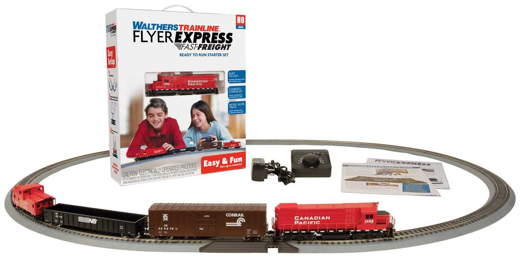 Walthers Trainline Flyer Express Fast-Freight Train Set - Canadian Pacific