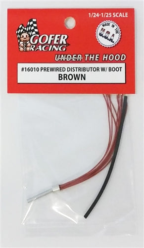 Gofer Racing 16010 Prewired Distributor With Boot Brown 1/24 NIB