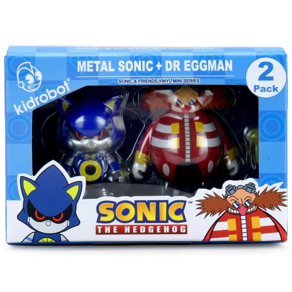 Sonic The Hedgehog - Dr.Robotnik & Metal Sonic 3" 2pk Vinyl Figures