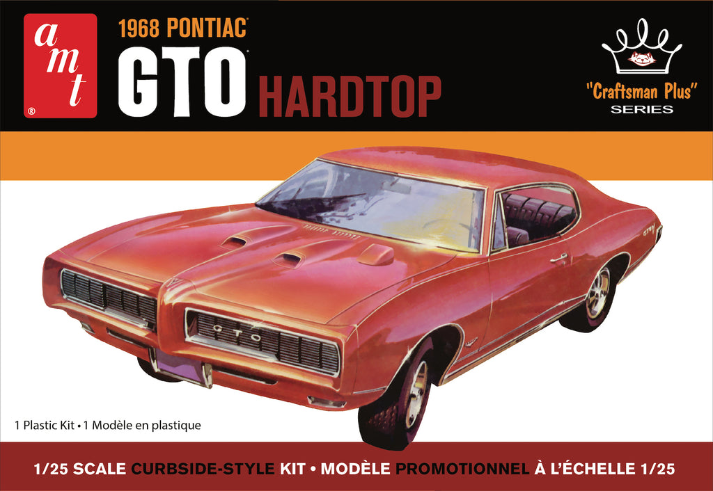 AMT 1968 Pontiac GTO Hardtop Craftsman Plus 1:25 Plastic Model Kit