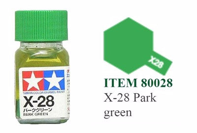 Tamiya Enamel EX-28 Park Green Mini Bottle 10mL (1/3oz)