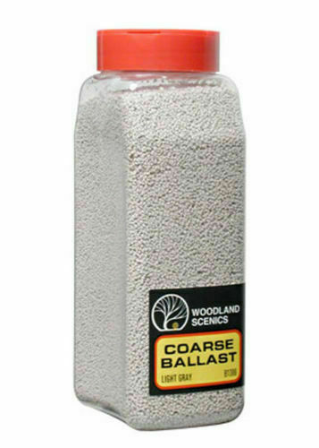 Woodland Scenics Coarse Ballast Light Gray Shaker 57.7 in3 (945 cm3)