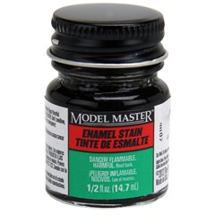 Testors Model Master 2790 Black Detail Stain Enamel, 0.5 OZ Bottle