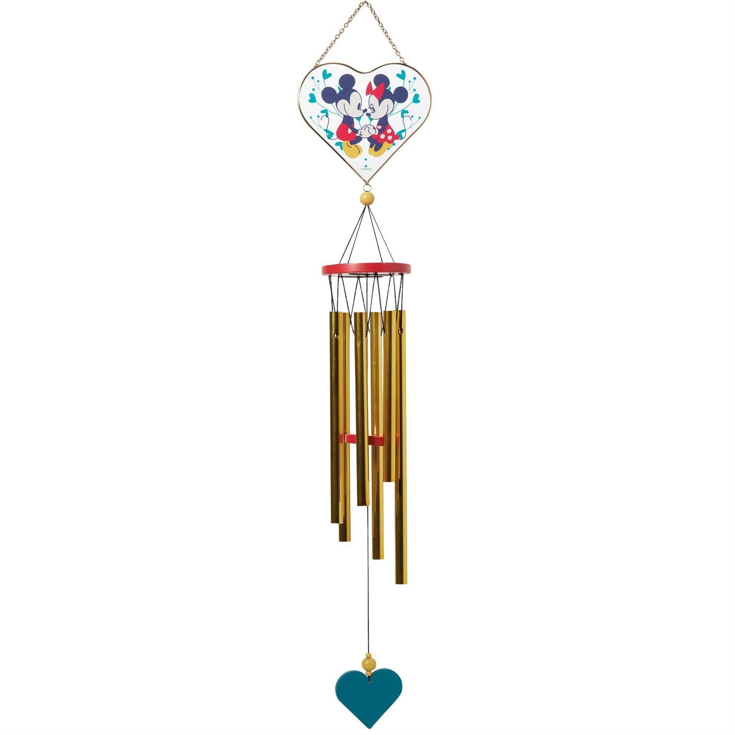Mickey & Minnie in Heart Wind Chime