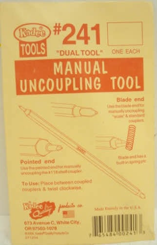 Kadee #241 Dual Tool - Manual Uncoupling Tool and Spring Pic