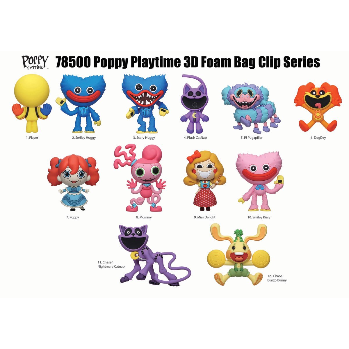 Poppy Playtime Series 1 Mystery 3D Foam Bag Clip