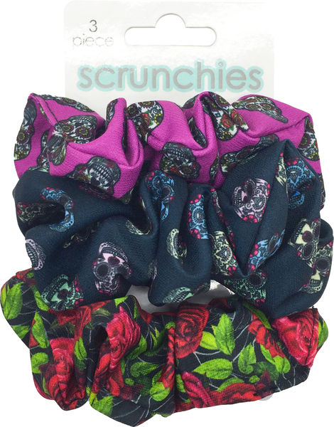 Sugar Skull 3pk Scrunchies