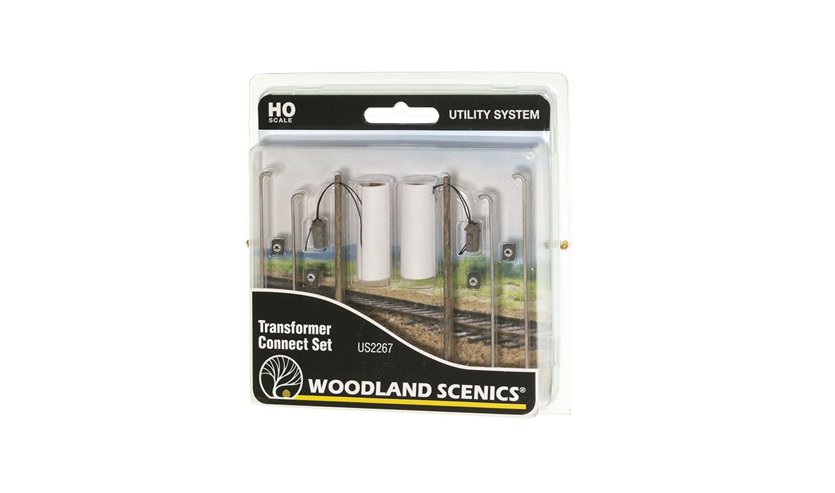 Woodland Scenics HO Pre-Wired Poles Transformer Connect Set Utility System