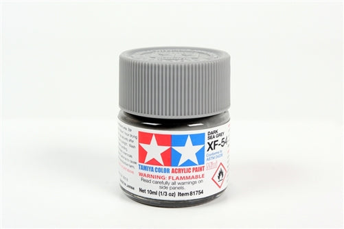 Tamiya Acrylic XF-54 Flat Dark Sea Gray Mini Bottle 10mL (1/3oz)