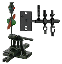 Caboose Industries 103R Operating Ground Throw High-Level Switch Stand w/ Lantern/Targets NIB