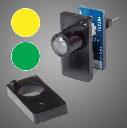Walthers Controls 942-151 Two Color LED Fascia Indicator Walthers Layout Control System Yellow/Green NIB