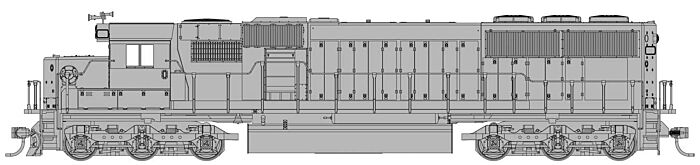 Walthers Mainline 910-10350 HO EMD SD50 Undecorated DCC Ready No Sound Standard DC NIB RTR