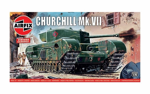 Airfix A01304V Vintage Classics Churchill Mk.VII Tank 1/76 Plastic Model Kit NIB