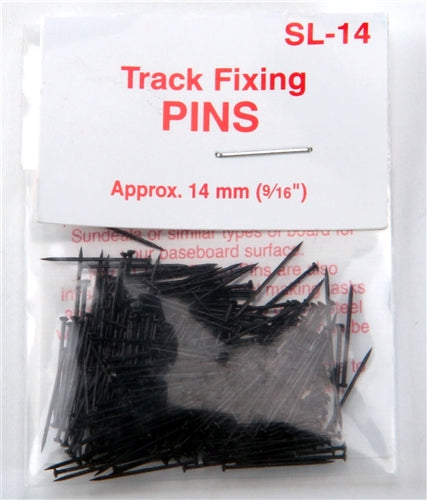 Peco SL-14 HO Track Fixing Pins Approx. 14mm (9/16") 1/4oz 7.1g NIB