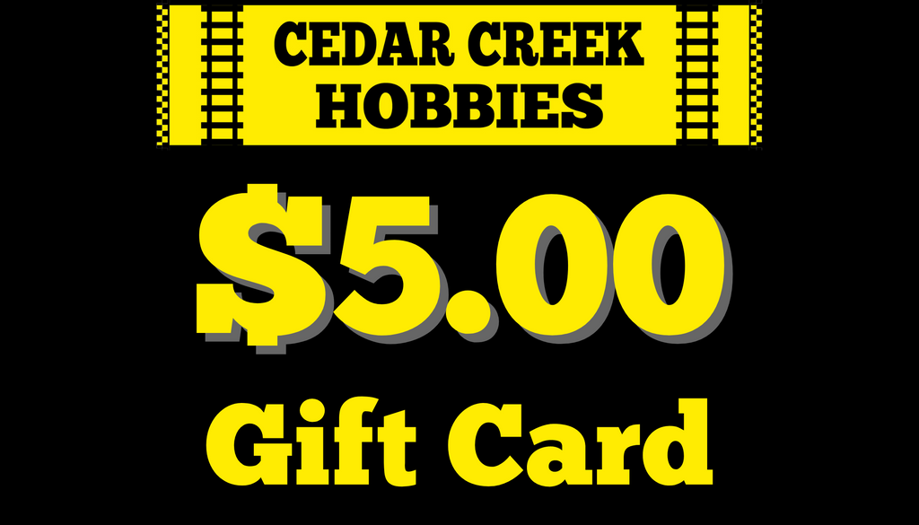 Cedar Creek Hobbies Digital Gift Card