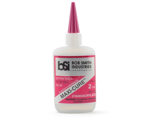 Bob Smith Industries BSI-113 Maxi-Cure Extra Thick Cyanoacrylate CA Glue 2 oz. (56.8 g) NIB