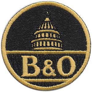 Sundance Marketing B&O Baltimore & Ohio Cloth Railroad Patch Capitol Dome Black Yellow NIB