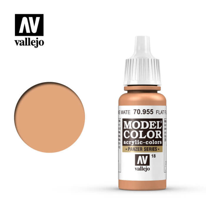 Vallejo 70955 Model Color Flat Flesh Acrylic Paint 17mL NIB