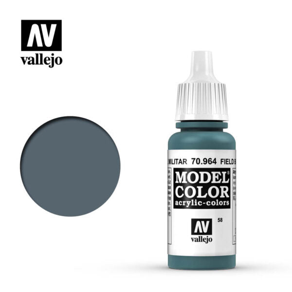 Vallejo 70964 Model Color Field Blue Acrylic Paint 17mL NIB