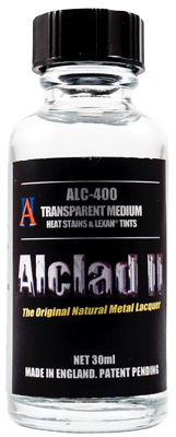 Alclad II 400 Transparent Medium Lacquer Heat Stains & Lexan Tints 30mL NIB