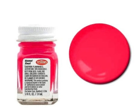 Testors 1178 Pink Fluorescent Enamel Paint 1/4oz (7.4mL) NIB