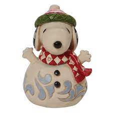 Peanuts Snoopy Snowman Mini Jim Shore