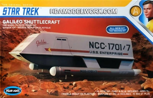 Polar Lights 909 Star Trek Galileo Shuttlecraft 1/32 Plastic Model Kit NIB