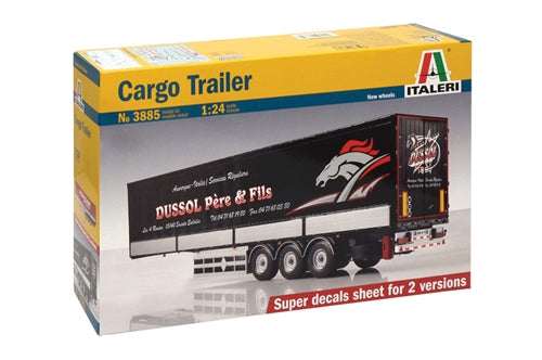 Italeri 3885 Cargo Trailer 1/24 Plastic Model Kit NIB