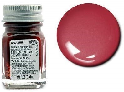 Testors 1529 Red Metal Flake Enamel Paint 1/4oz (7.4mL) NIB