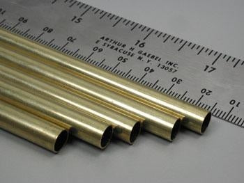 K&S Precision Metals #1150 Round Brass Tube 0.014" x 9/32" x 3' NIB