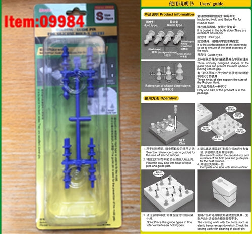 Master Tools 09984 Holding / Guide Pin For Silicone Mould-S Blue NIB