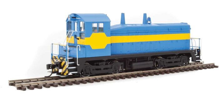 Walthers Mainline 910-10610 HO EMD NW2 Phase V Unlettered Painted Blue Yellow DCC Ready No Sound Standard DC NIB RTR