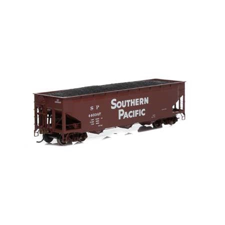 Athearn Ready To Roll ATH7043 HO 40' 3-Bay Offset Hopper w/ Load Southern Pacific SP #440347 Maroon w/ White Lettering NIB RTR