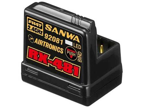 Sanwa RX-481 2.4GHz 4-Channel FHSS-4 Receiver w/ Internal Antenna NIB