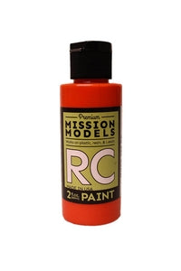 Mission Models MMRC-055 Water-based RC Paint, 2 oz bottle, Translucent Orange