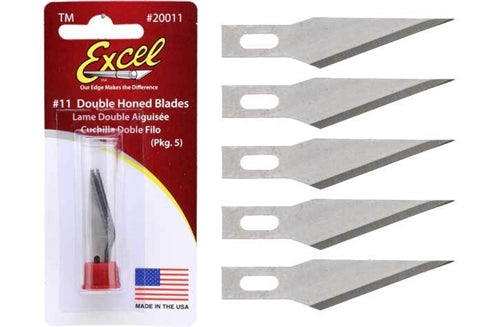 Excel 20011 #11 Double Honed Replacement Blades Pkg of 5 NIB