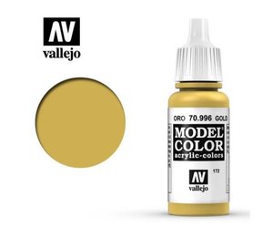 Vallejo 70996 Model Color Gold Acrylic Paint 17mL NIB