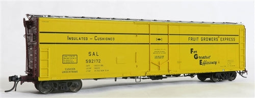 Moloco 33061-02 HO FGE 50' Refrigerator Car w/ 10-1 Center Door Seaboard Air Line SAL #592172 Yellow Black As Delivered NIB RTR