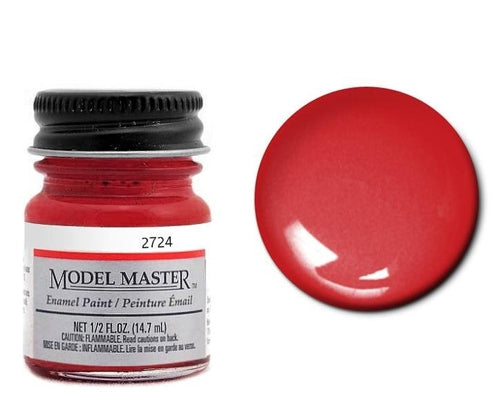 Testors Model Master 2724 Stop Light Red Metallic Enamel Paint, 0.5 OZ Bottle