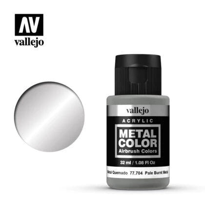 Vallejo 77704 Metal Color Pale Burnt Metal Acrylic Paint 32mL NIB