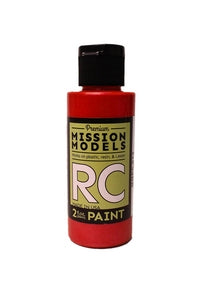 Mission Models MMRC-023 Water-based RC Paint, 2 oz bottle, Pearl Red