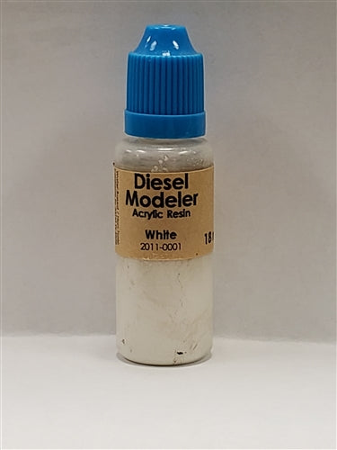 Diesel Modeler 2011-0001 White Acrylic Resin Paint 18mL NIB