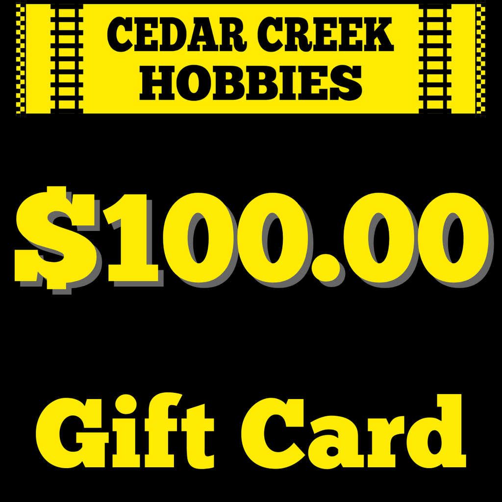 Cedar Creek Hobbies Digital Gift Card